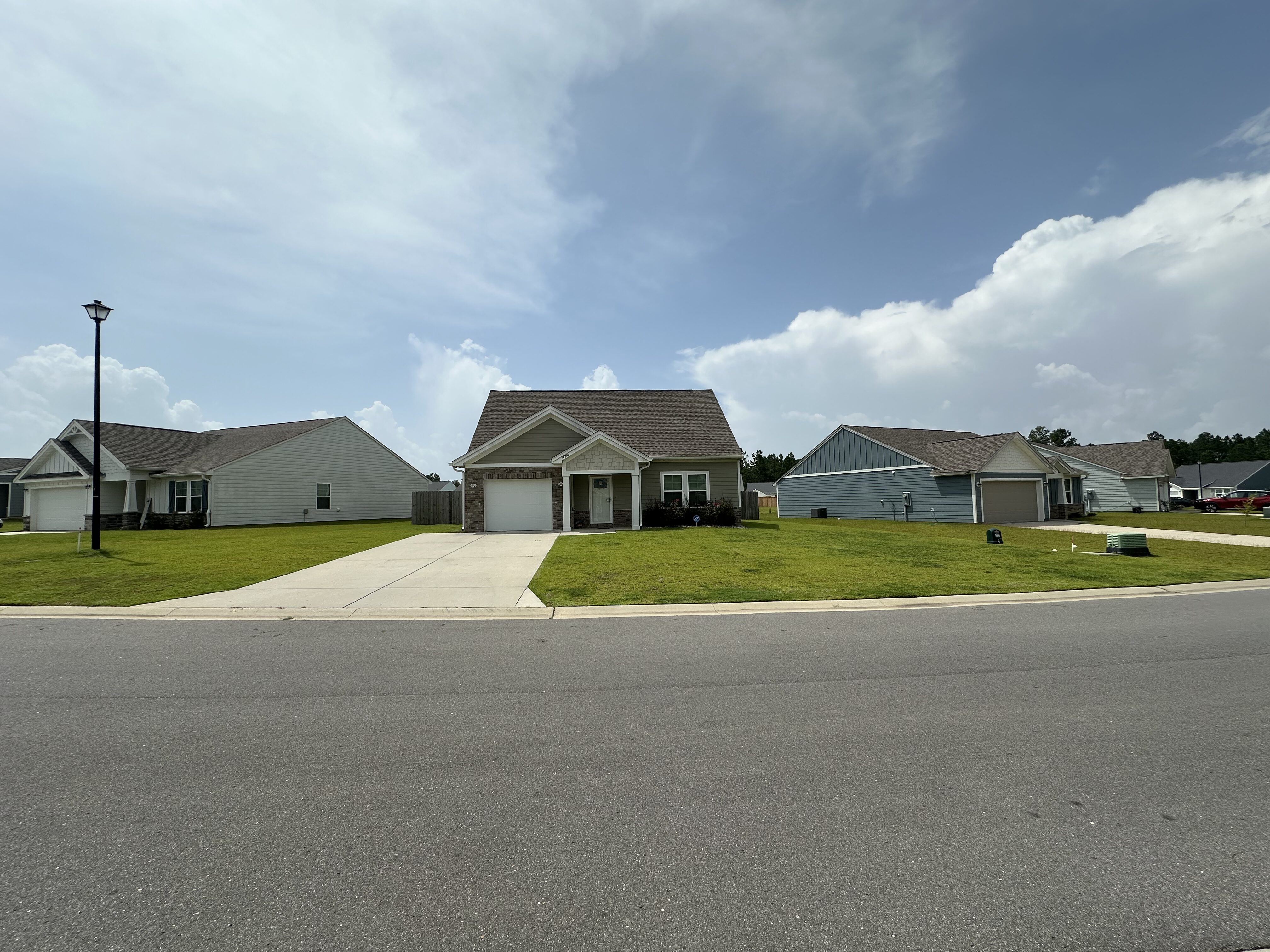 Mulch installation around flower beds