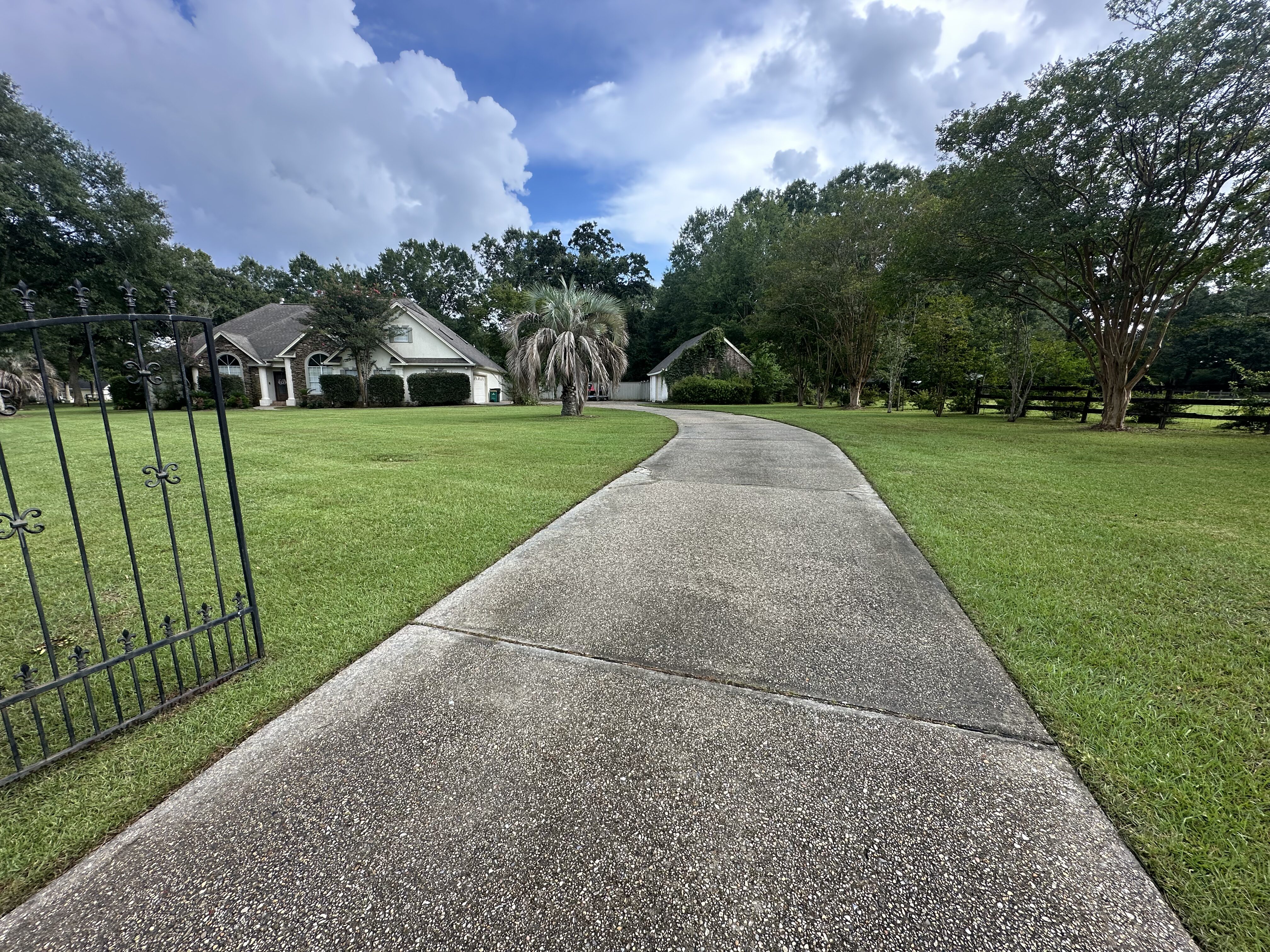 Holiday light install on roofline